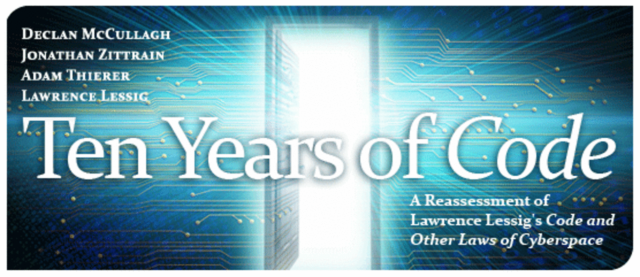 lawrence lessig in code 2 0 argues Code and other laws of cyberspace by lawrence lessig general information lessig argues for a greater role of government: the state must take part in the. lawrence lessig in code 2 0 argues Code and other laws of cyberspace by lawrence lessig general information lessig argues for a greater role of government: the state must take part in the.