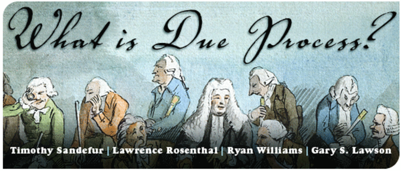 Why Substantive Due Process Makes Sense Cato Unbound